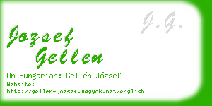 jozsef gellen business card