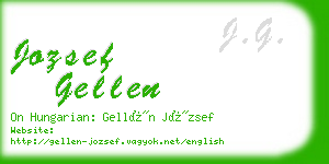 jozsef gellen business card